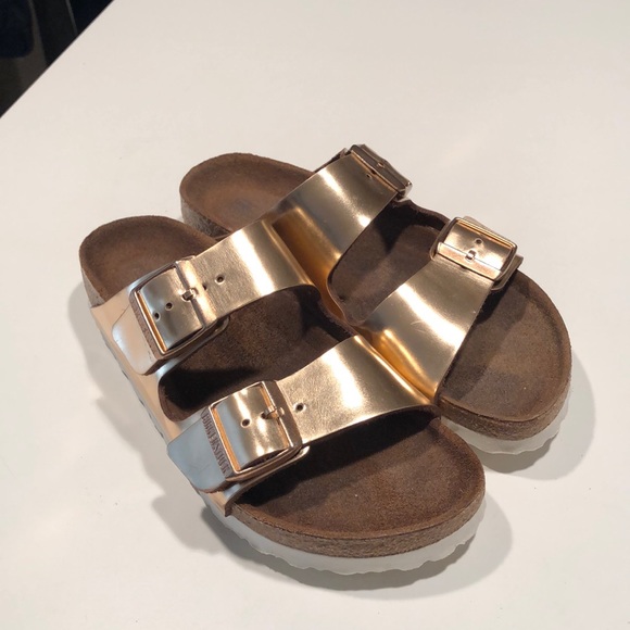 Birkenstock Shoes - Rose Gold / Copper Birkenstock